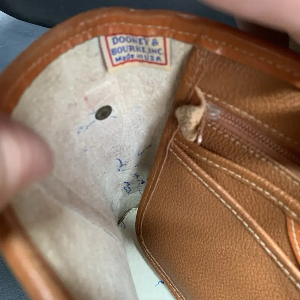 Vintage Dooney & Bourke All-Weather Leather Surrey Bucket Bag Purse Made In USA - Picture 9 of 16